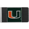NCAA - Miami Hurricanes Steel Money Clip-Wallets & Checkbook Covers,Money Clips,Steel Money Clips,College Steel Money Clips-JadeMoghul Inc.