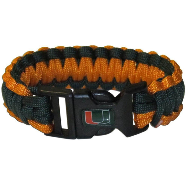 NCAA - Miami Hurricanes Survivor Bracelet-Jewelry & Accessories,Bracelets,Survivor Bracelets,College Survivor Bracelets-JadeMoghul Inc.