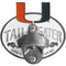 NCAA - Miami Hurricanes Tailgater Hitch Cover Class III-Automotive Accessories,Hitch Covers,Tailgater Hitch Covers Class III,College Tailgater Hitch Covers Class III-JadeMoghul Inc.