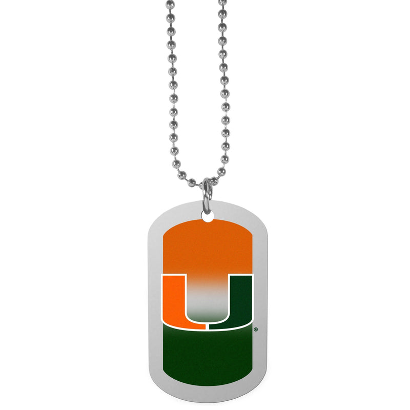 NCAA - Miami Hurricanes Team Tag Necklace-missing-JadeMoghul Inc.