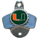 NCAA - Miami Hurricanes Wall Mounted Bottle Opener-Home & Office,Wall Mounted Bottle Openers,College Wall Mounted Bottle Openers-JadeMoghul Inc.