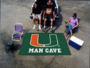 Indoor Outdoor Rugs NCAA Miami Man Cave UltiMat 5'x8' Rug