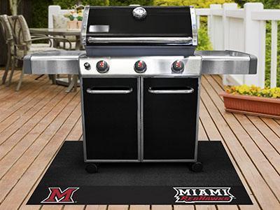 BBQ Grill Mat NCAA Miami (OH) Grill Tailgate Mat 26"x42"