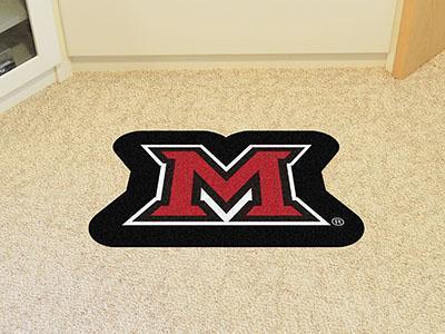 Custom Logo Rugs NCAA Miami (OH) Mascot Custom Shape Mat