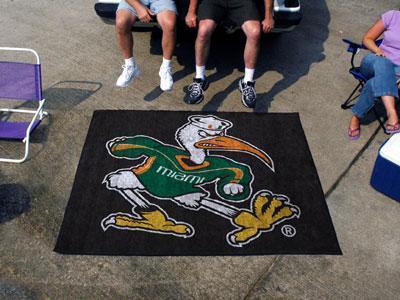 BBQ Store NCAA Miami Tailgater Rug 5'x6'