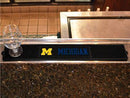 BBQ Grill Mat NCAA Michigan Drink Tailgate Mat 3.25"x24"