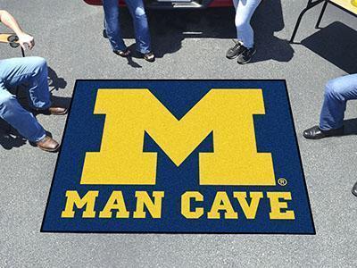 BBQ Accessories NCAA Michigan Man Cave Tailgater Rug 5'x6'