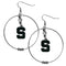 NCAA - Michigan St. Spartans 2 Inch Hoop Earrings-Jewelry & Accessories,Earrings,2 inch Hoop Earrings,College Hoop Earrings-JadeMoghul Inc.