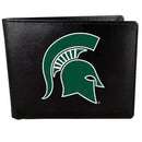 NCAA - Michigan St. Spartans Bi-fold Wallet Large Logo-Wallets & Checkbook Covers,College Wallets,Michigan St. Spartans Wallets-JadeMoghul Inc.