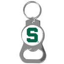 NCAA - Michigan St. Spartans Bottle Opener Key Chain-Key Chains,Bottle Opener Key Chains,College Bottle Opener Key Chains-JadeMoghul Inc.