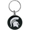 NCAA - Michigan St. Spartans Carved Metal Key Chain-Key Chains,Scultped Metal Key Chains,College Scultped Metal Key Chains-JadeMoghul Inc.