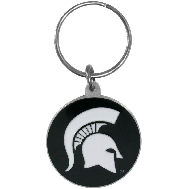 NCAA - Michigan St. Spartans Carved Metal Key Chain-Key Chains,Scultped Metal Key Chains,College Scultped Metal Key Chains-JadeMoghul Inc.