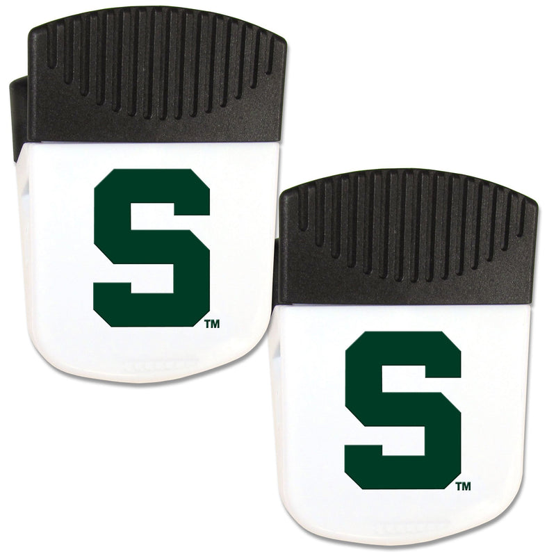 NCAA - Michigan St. Spartans Chip Clip Magnet with Bottle Opener, 2 pack-Other Cool Stuff,College Other Cool Stuff,Michigan St. Spartans Other Cool Stuff-JadeMoghul Inc.