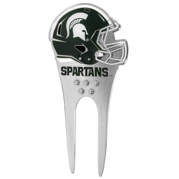 NCAA - Michigan St. Spartans Divot Tool and Ball Marker-Other Cool Stuff,College Other Cool Stuff,Michigan St. Spartans Other Cool Stuff-JadeMoghul Inc.