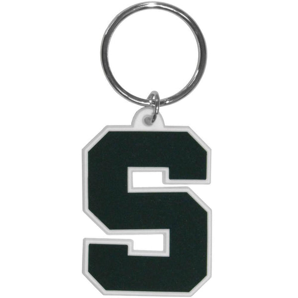 NCAA - Michigan St. Spartans Flex Key Chain-Key Chains,Flex Key Chains,College Flex Key Chains-JadeMoghul Inc.