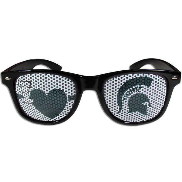 NCAA - Michigan St. Spartans I Heart Game Day Shades-Sunglasses, Eyewear & Accessories,Sunglasses,Game Day Shades,I Heart Game Day Shades,College I Heart Game Day Shades-JadeMoghul Inc.