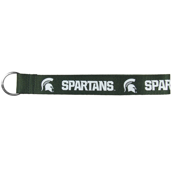 NCAA - Michigan St. Spartans Lanyard Key Chain-Key Chains,Lanyard Key Chains,College Lanyard Key Chains-JadeMoghul Inc.
