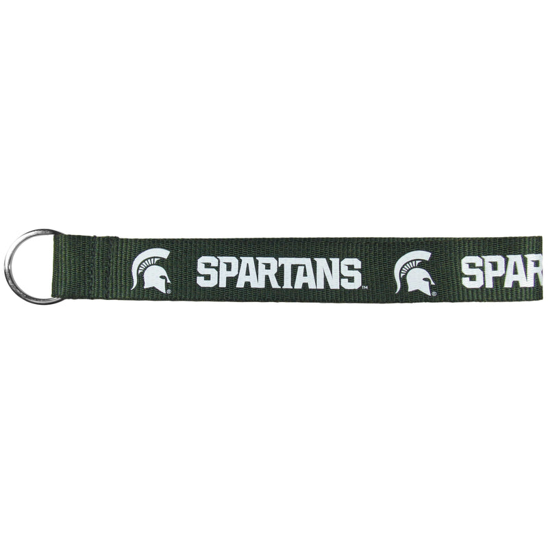 NCAA - Michigan St. Spartans Lanyard Key Chain-Key Chains,Lanyard Key Chains,College Lanyard Key Chains-JadeMoghul Inc.
