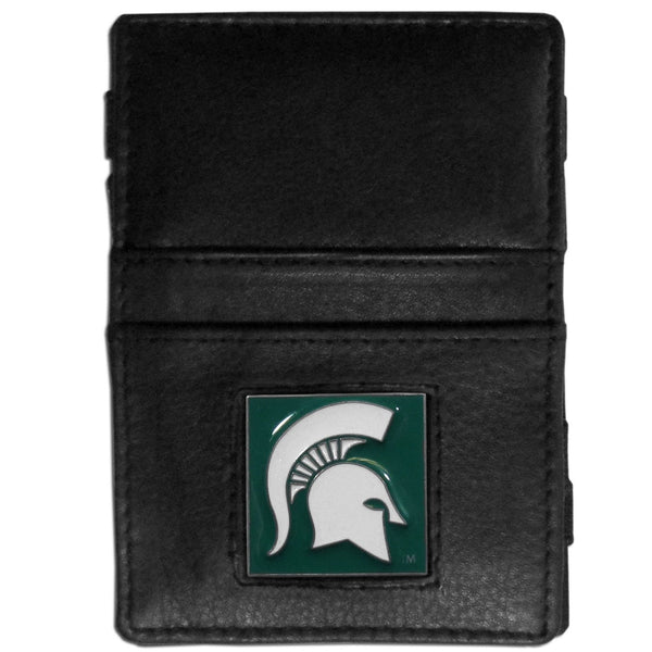 NCAA - Michigan St. Spartans Leather Jacob's Ladder Wallet-Wallets & Checkbook Covers,Jacob's Ladder Wallets,College Jacob's Ladder Wallets-JadeMoghul Inc.