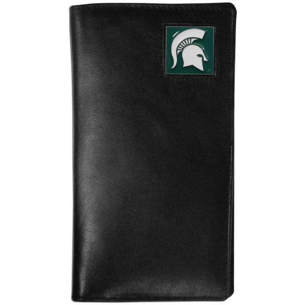 NCAA - Michigan St. Spartans Leather Tall Wallet-Wallets & Checkbook Covers,Tall Wallets,College Tall Wallets-JadeMoghul Inc.