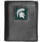 NCAA - Michigan St. Spartans Leather Tri-fold Wallet-Wallets & Checkbook Covers,Tri-fold Wallets,Tri-fold Wallets,College Tri-fold Wallets-JadeMoghul Inc.