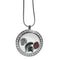 NCAA - Michigan St. Spartans Locket Necklace-Jewelry & Accessories,Necklaces,Locket Necklaces,College Locket Necklaces-JadeMoghul Inc.