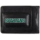 NCAA - Michigan St. Spartans Logo Leather Cash and Cardholder-Wallets & Checkbook Covers,College Wallets,Michigan St. Spartans Wallets-JadeMoghul Inc.