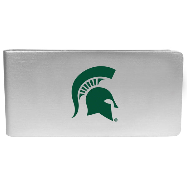 NCAA - Michigan St. Spartans Logo Money Clip-Wallets & Checkbook Covers,College Wallets,Michigan St. Spartans Wallets-JadeMoghul Inc.