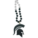 NCAA - Michigan St. Spartans Mardi Gras Necklace-Jewelry & Accessories,College Jewelry,College Necklaces,Mardi Gras Bead Necklaces-JadeMoghul Inc.