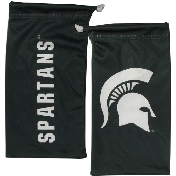 NCAA - Michigan St. Spartans Microfiber Sunglass Bag-Sunglasses, Eyewear & Accessories,Microfiber Eyewear Bag,College Sport Eyewear Cases-JadeMoghul Inc.