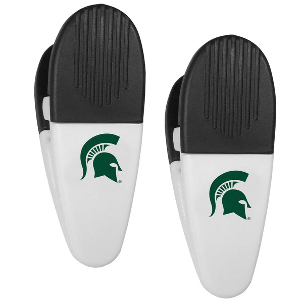 NCAA - Michigan St. Spartans Mini Chip Clip Magnets, 2 pk-Other Cool Stuff,College Other Cool Stuff,Michigan St. Spartans Other Cool Stuff-JadeMoghul Inc.