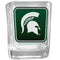 NCAA - Michigan St. Spartans Square Glass Shot Glass-Beverage Ware,Shot Glass,Graphic Shot Glass Set,College Graphic Shot Glass Set-JadeMoghul Inc.