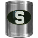 NCAA - Michigan St. Spartans Steel Can Cooler-Beverage Ware,Can Coolers,College Can Coolers-JadeMoghul Inc.