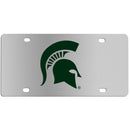 NCAA - Michigan St. Spartans Steel License Plate Wall Plaque-Automotive Accessories,License Plates,Steel License Plates,College Steel License Plates-JadeMoghul Inc.