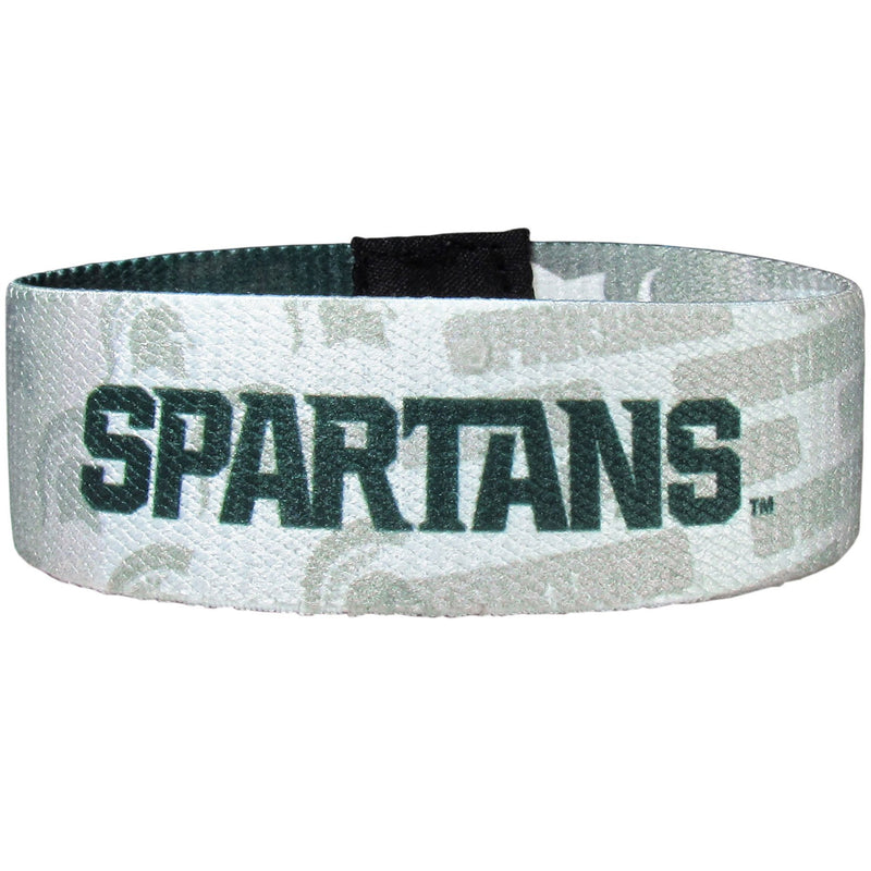NCAA - Michigan St. Spartans Stretch Bracelets-Jewelry & Accessories,Bracelets,Team Stretch Bands,College Stretch Bands-JadeMoghul Inc.