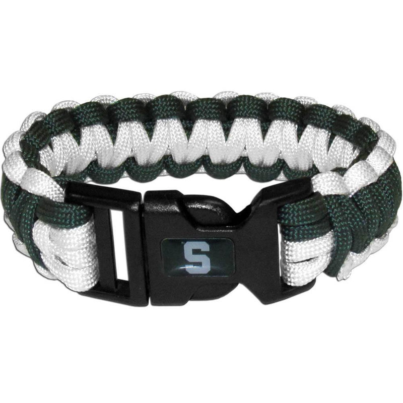 NCAA - Michigan St. Spartans Survivor Bracelet-Jewelry & Accessories,Bracelets,Survivor Bracelets,College Survivor Bracelets-JadeMoghul Inc.