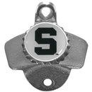 NCAA - Michigan St. Spartans Wall Mounted Bottle Opener-Home & Office,Wall Mounted Bottle Openers,College Wall Mounted Bottle Openers-JadeMoghul Inc.