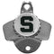 NCAA - Michigan St. Spartans Wall Mounted Bottle Opener-Home & Office,Wall Mounted Bottle Openers,College Wall Mounted Bottle Openers-JadeMoghul Inc.