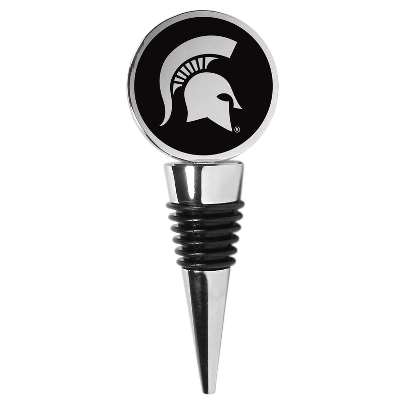 NCAA - Michigan St. Spartans Wine Stopper-Tailgating & BBQ Accessories,Wine Accessories,Wine Stopper,College Wine Stopper-JadeMoghul Inc.