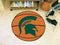 Round Rugs NCAA Michigan State Basketball Mat 27" diameter