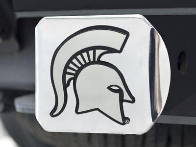 Tow Hitch Covers NCAA Michigan State Chrome Hitch Cover 4 1/2"x3 3/8"