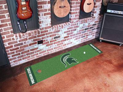 Cheap Runner Rugs NCAA Michigan State Putting Green Runner 18"x72" Golf Accessories