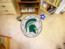 Round Entry Rugs NCAA Michigan State Soccer Ball 27" diameter