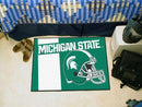 Living Room Rugs NCAA Michigan State Uniform Starter Rug 19"x30"