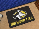 Indoor Outdoor Rugs NCAA Michigan Tech Starter Rug 19"x30"