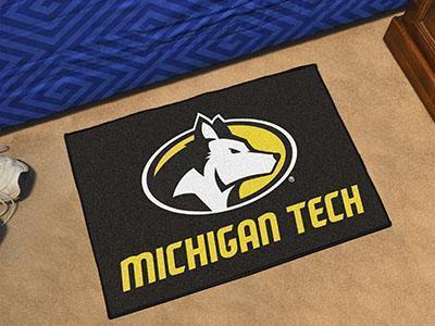 Indoor Outdoor Rugs NCAA Michigan Tech Starter Rug 19"x30"