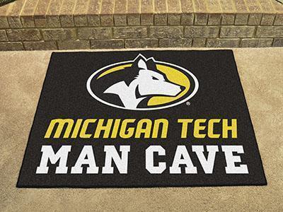 Door Mat NCAA Michigan Tech University Man Cave All-Star Mat 33.75"x42.5"
