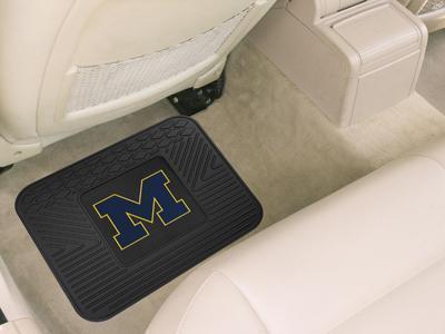 Rubber Mat NCAA Michigan Utility Car Mat 14"x17"