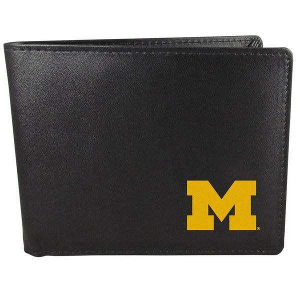 NCAA - Michigan Wolverines Bi-fold Wallet-Wallets & Checkbook Covers,Bi-fold Wallets,Printed Bi-fold WalletCollege Printed Bi-fold Wallet-JadeMoghul Inc.