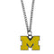 NCAA - Michigan Wolverines Chain Necklace with Small Charm-Jewelry & Accessories,Necklaces,Chain Necklaces,College Chain Necklaces-JadeMoghul Inc.